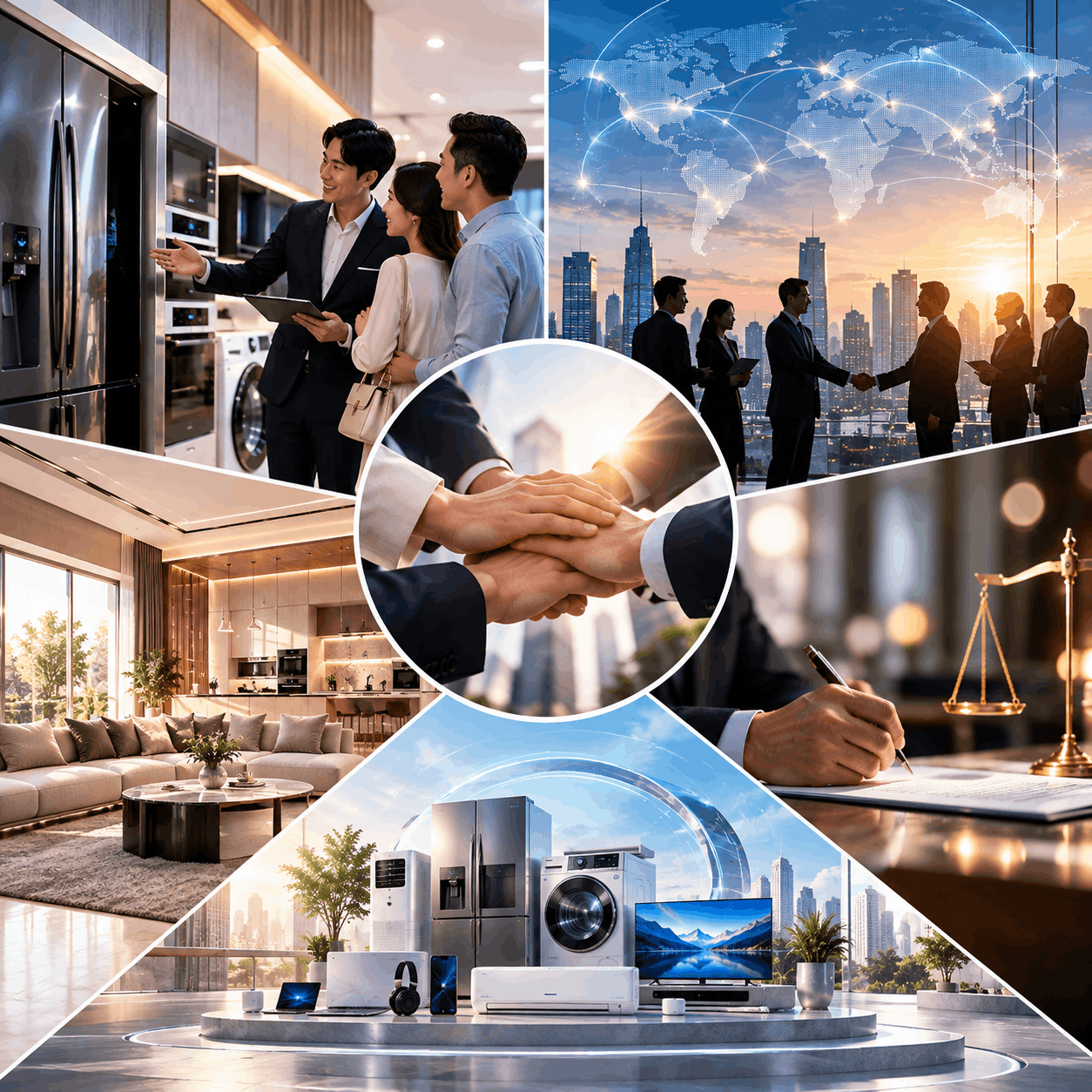 Corporate Values Collage Teamwork and Innovation 1